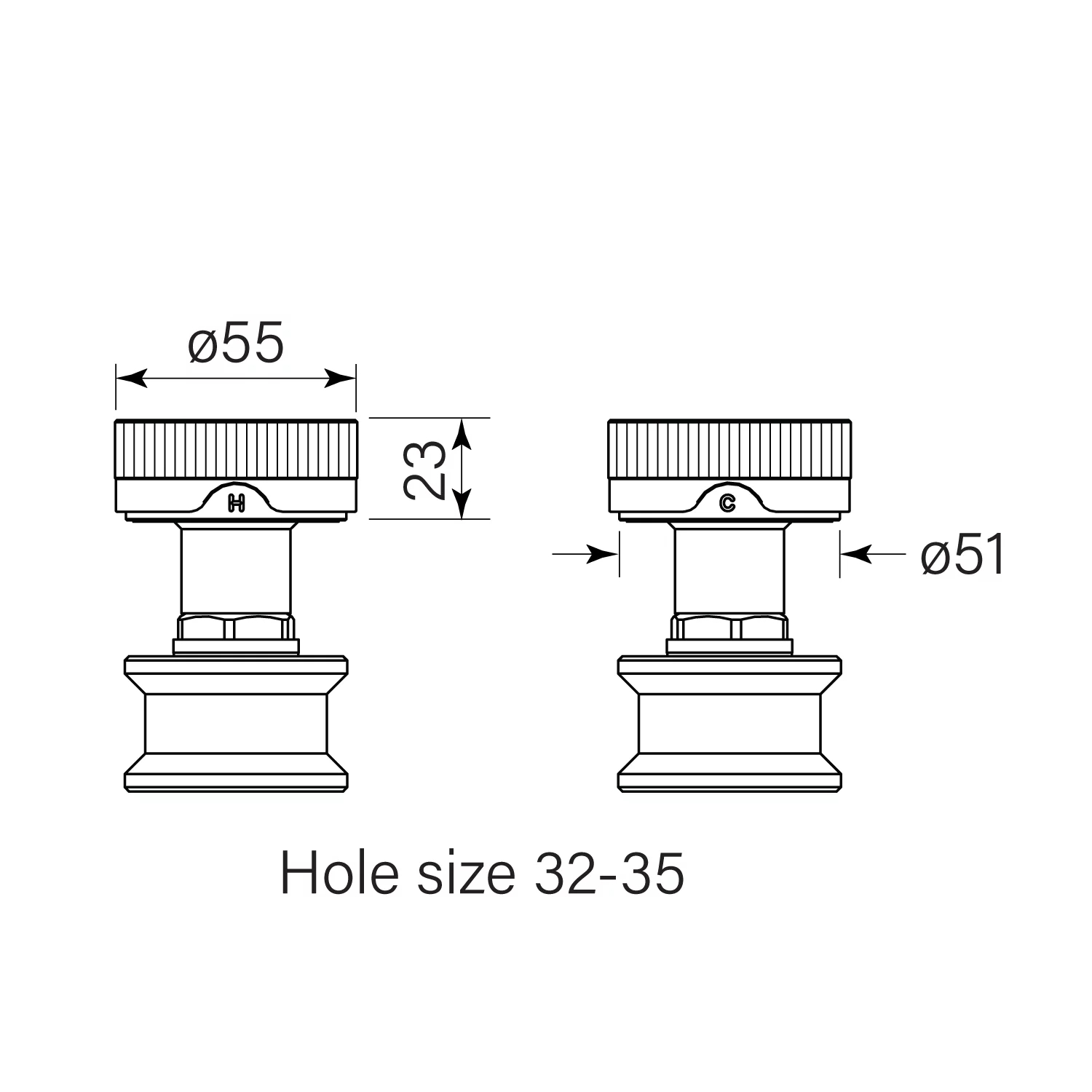 Faucet Strommen Zero Hob Top Assy pr Flute