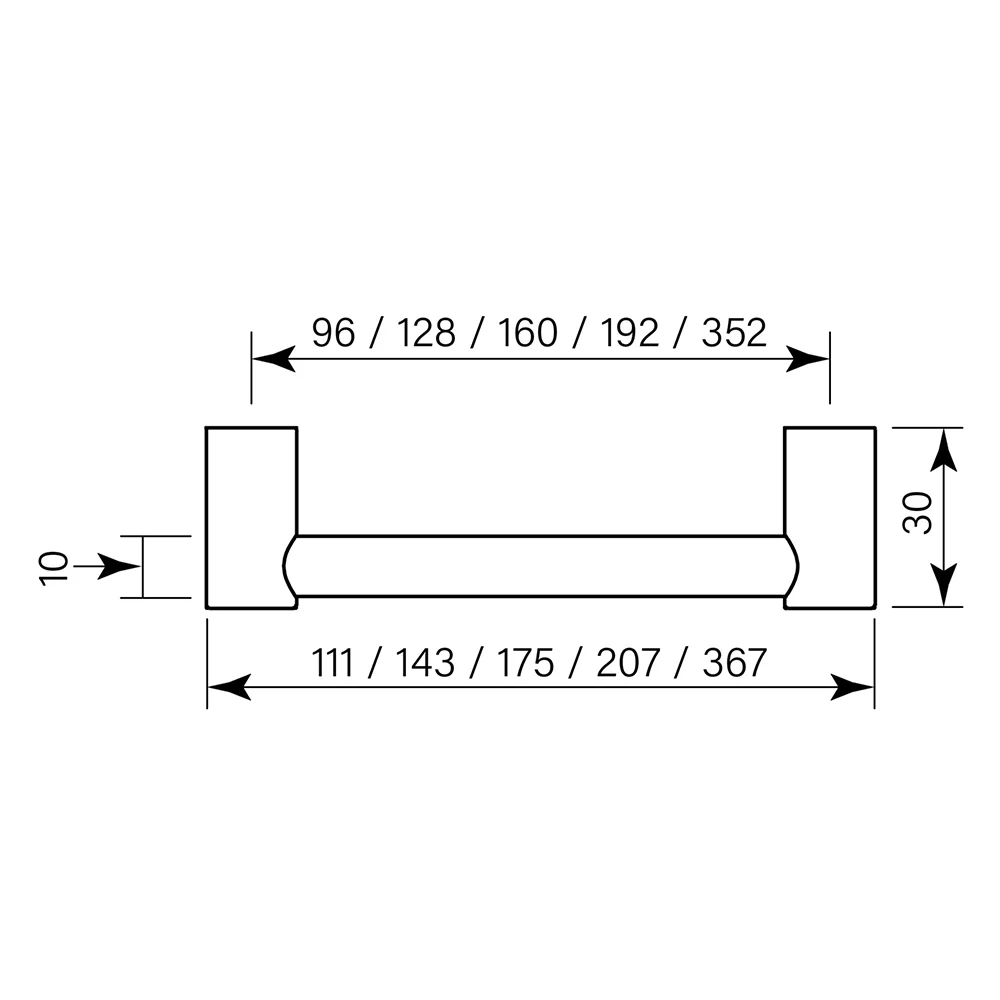 Faucet Strommen Rail Pull 207 (192hs)