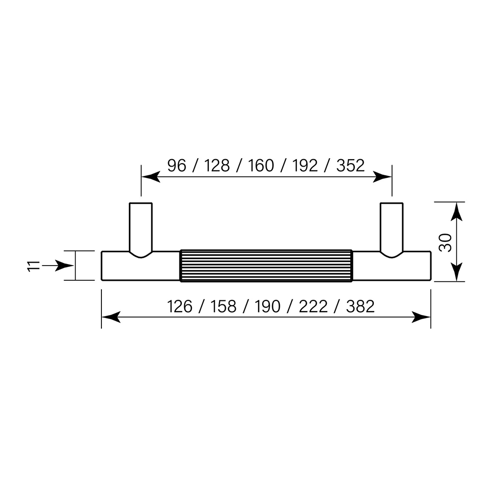 Faucet Strommen Bar Pull Centre Flute 222 (192hs)