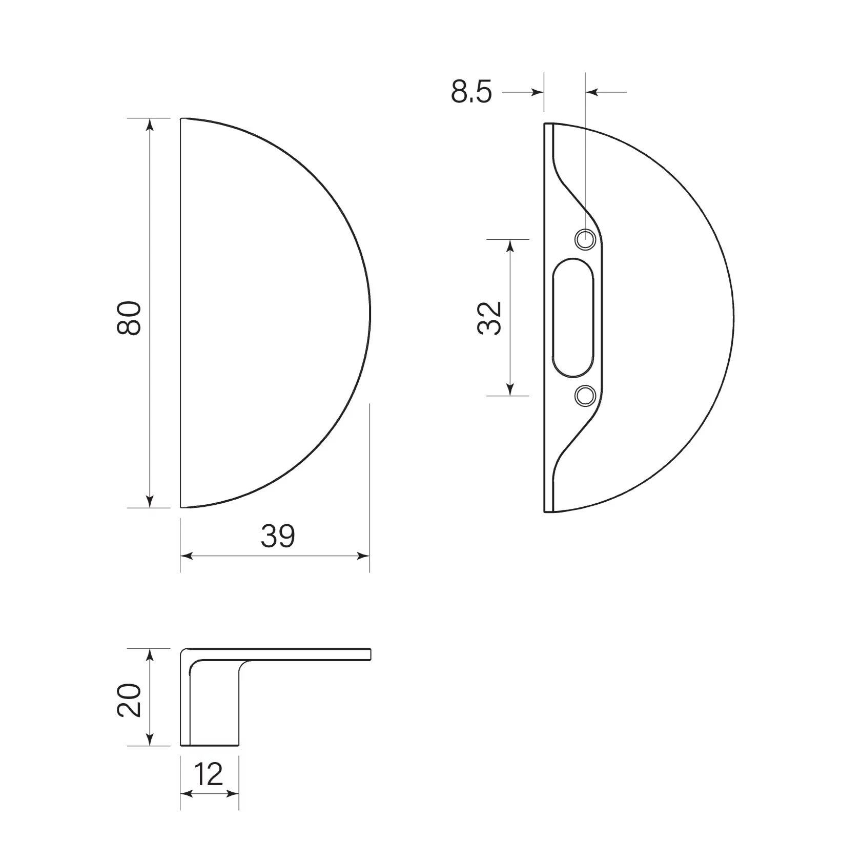 Faucet Strommen Half Disc Pull