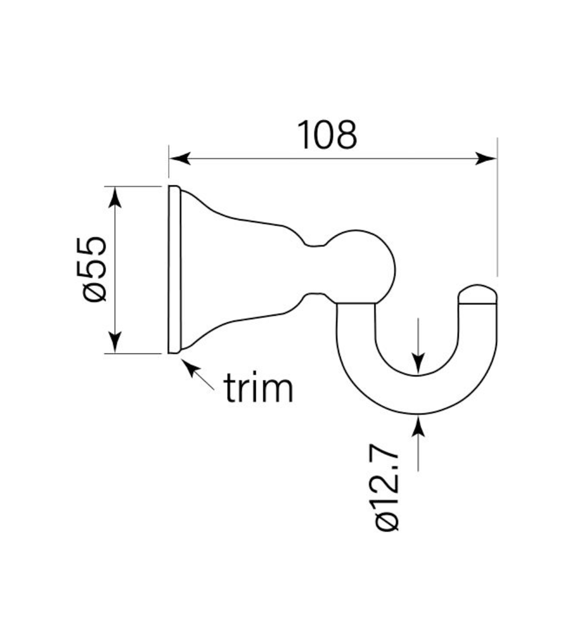 Faucet Strommen Cascade Robe Hook