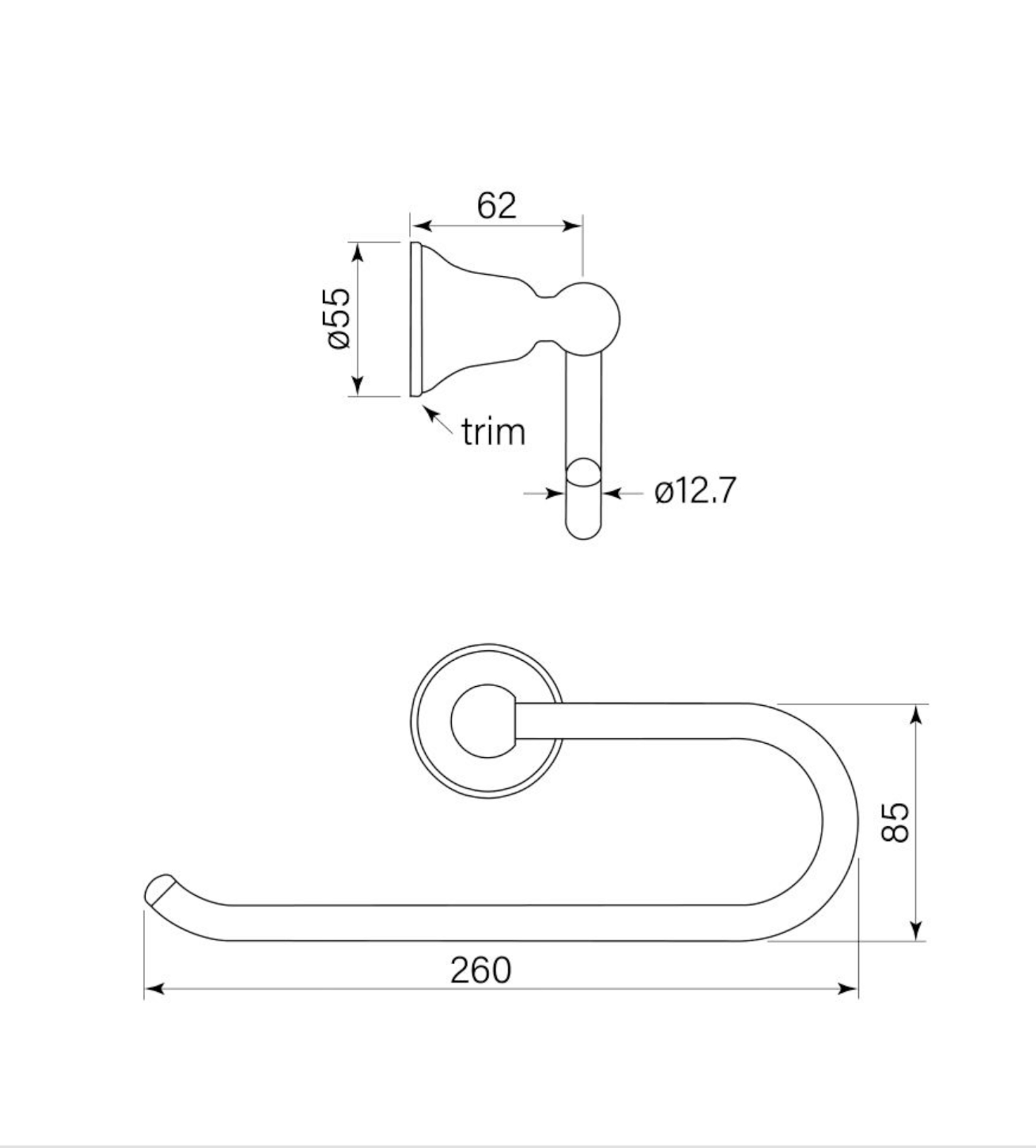 Faucet Strommen Cascade Guest Towel Holder