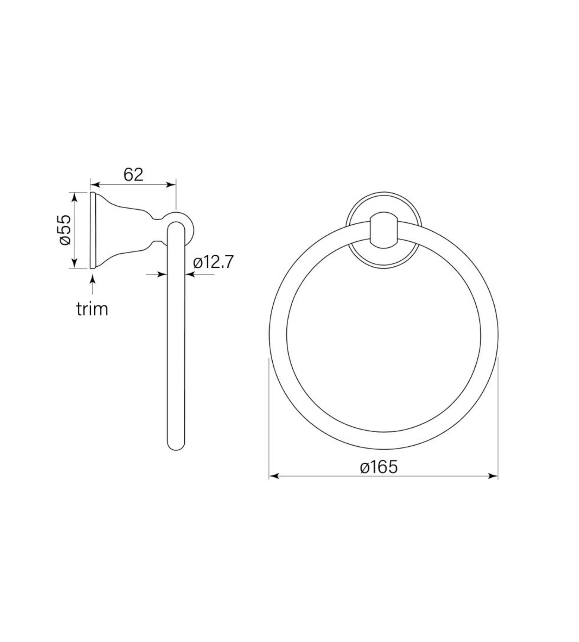 Faucet Strommen Cascade Towel Ring
