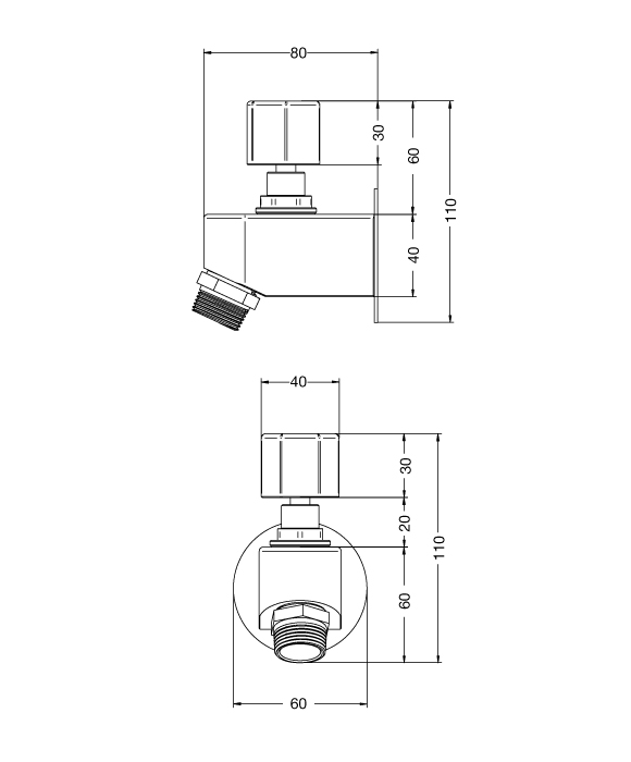 Rainware 8104 Marengo Outdoor Footwash Tap, Stainless Steel