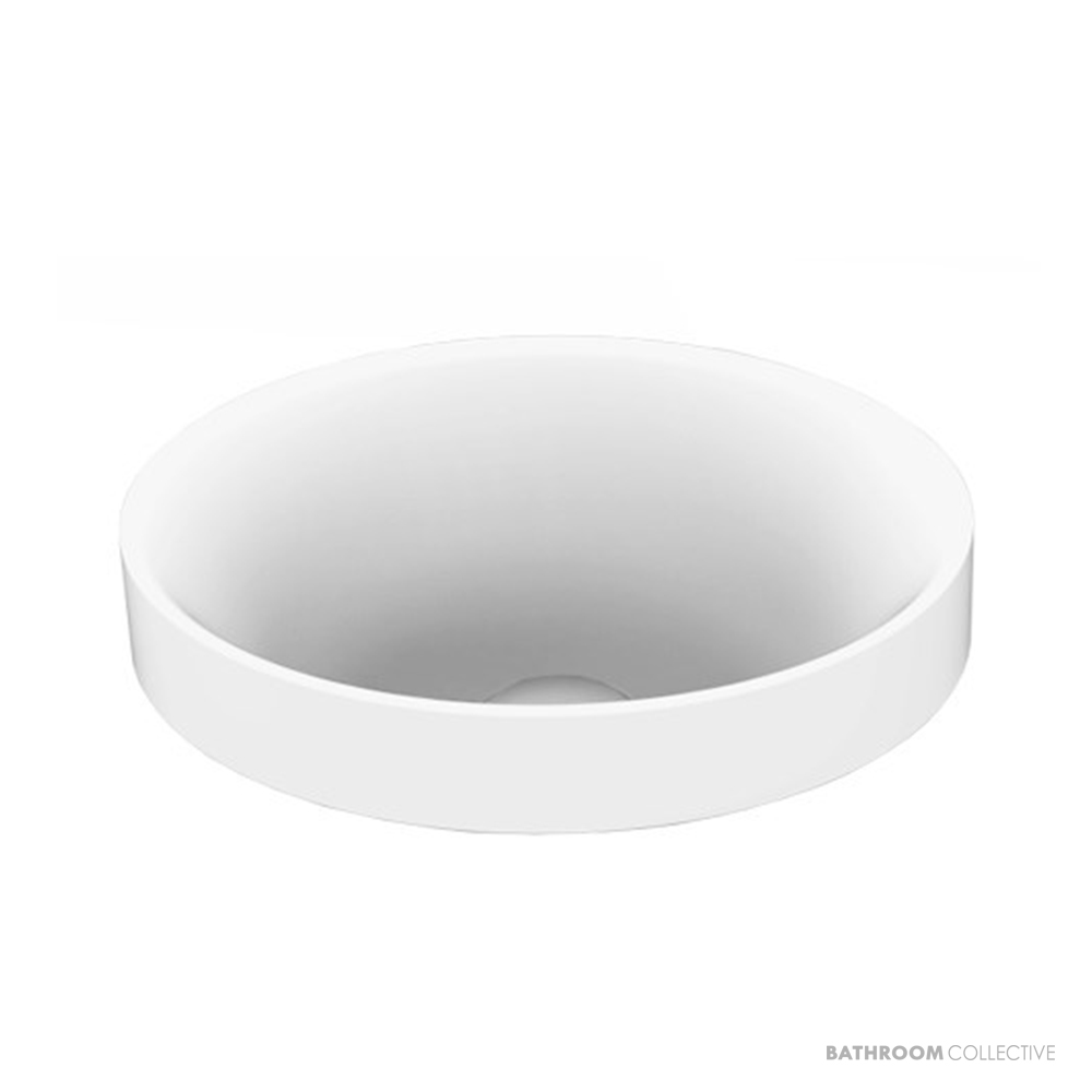 ADP Joy 277mm Semi Inset Basin, Matte White TOPSJOY2819WM
