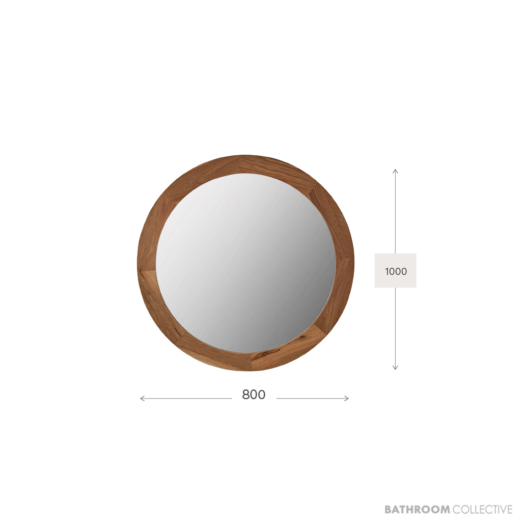 Loughlin Ballina Timber Frame Round Mirror 
