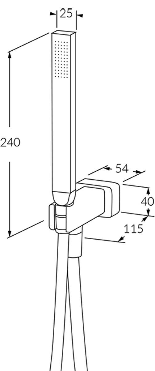 Sussex Suba Hand Shower Supply Post Set