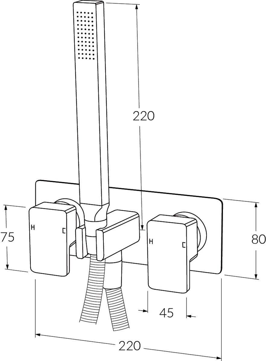 Sussex Suba Lever Shower Mixer System