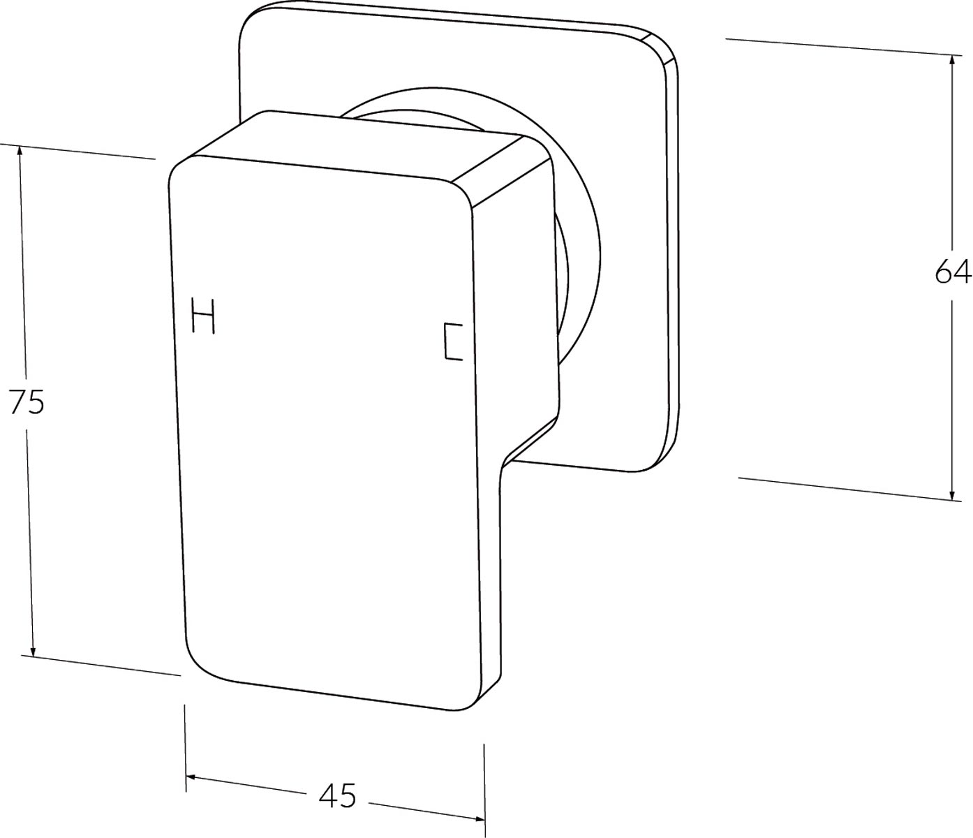 Sussex Suba Lever Wall Mixer