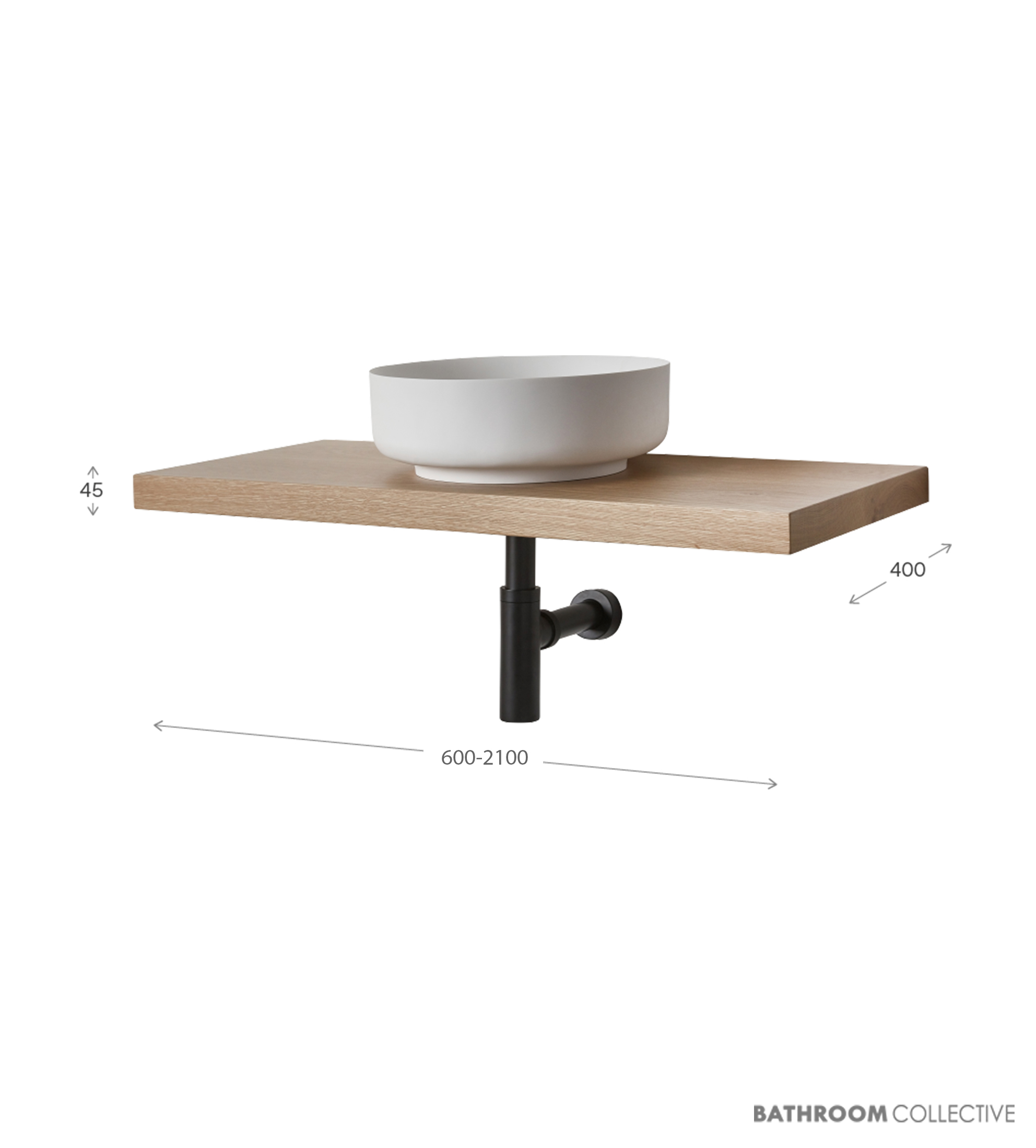 Loughlin Bombo Timber Shelf with Brackets Only