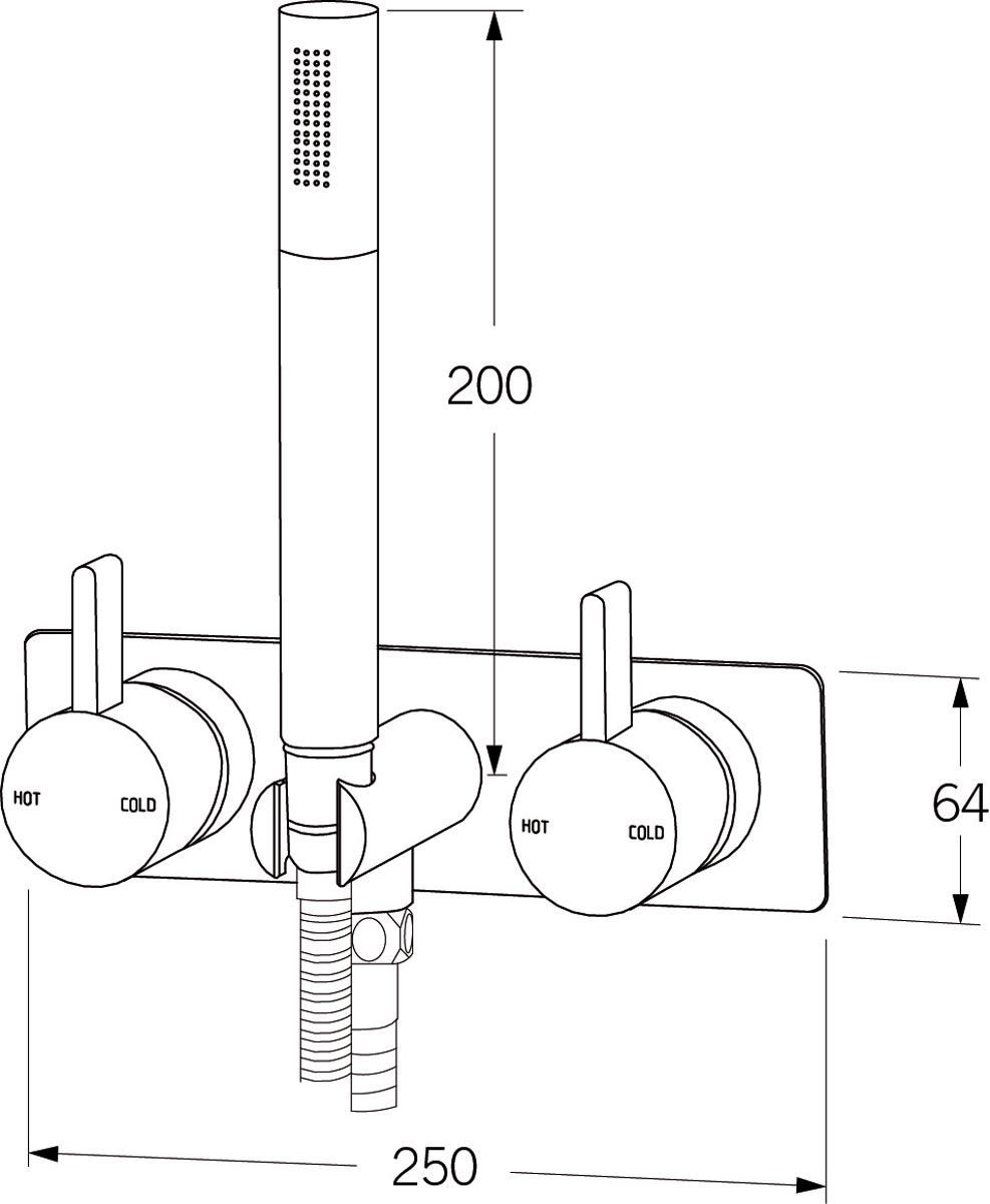 Sussex Calibre Shower Mixer System