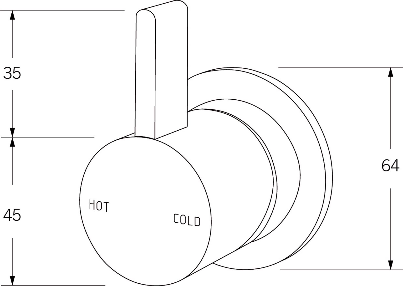 Sussex Calibre Wall Mixer