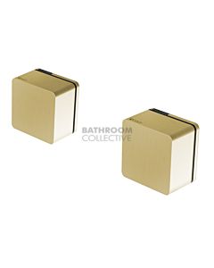 Phoenix Tapware - Alia Wall Top Assemblies 15mm Extended Spindles Brushed Gold