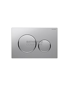 Geberit - Sigma20 Mechanical Dual Flush Button/Access Plate Stainless Steel/Chrome/Stainless Steel