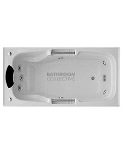 Broadway - Marchena 1725mm Tile Trim Acrylic Spa 7 Jets with Electronic Touch Pad WHITE