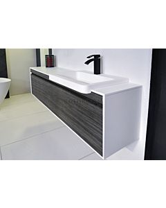 ADP - Simplicity Wall Hung Vanity 1500mm, Offset Bowl, 12mm Encased Stone
