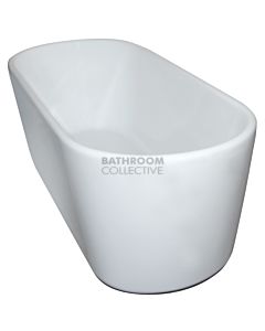 Broadway - Ovalo 1350mm Freestanding Acrylic Bath WHITE