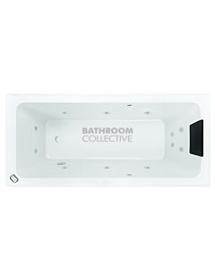 Decina - Shenseki 1515mm Contour Drop In Rectangle Spa Bath 12 Jets with Tile Bead Acrylic