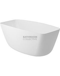 ADP - Slumber 1565mm Cast Marble Freestanding Bath GLOSS WHITE