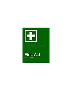 Emroware - Braille Sign First Aid 180mm x 235mm