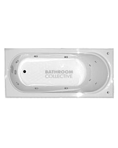 Broadway - Allura 1530mm Tile Trim Acrylic Spa 6 Jets with Electronic Touch Pad WHITE