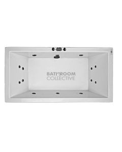 Broadway - Catolina 1550mm Island Acrylic Spa 14 Jets with Electronic Touch Pad WHITE