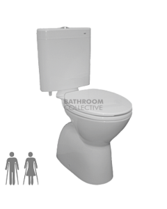 Johnson Suisse - Select Ambulant Deluxe Plastic Toilet (S Trap 120 - 160mm)