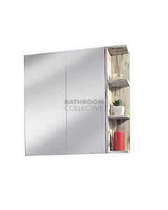 ADP - Architectural Shaving Cabinet 750mm Wide x 800mm High, 2 Doors, Right Shelf