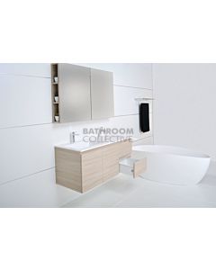 ADP - Summer Twin Wall Hung Vanity 1200mm, Poly Marble Top