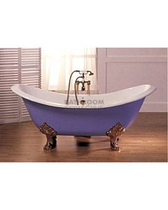 Broadway - Antique Tub Claw Foot Cast Iron Bath 1820mm WHITE