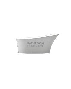 Paco Jaanson - 1590mm Freestanding Deep Acrylic Bath Tub GLOSS WHITE