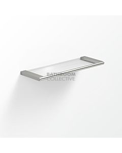 Avenir - Artizen 350mm Glass Shelf - Brushed Nickel