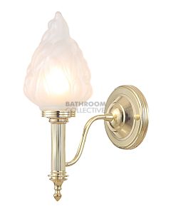 Elstead - Carroll3 Traditional Bathroom Wall Light in Polished Brass
