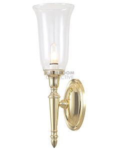 Elstead - Dryden2 Traditional Bathroom Wall Light in Polished Brass