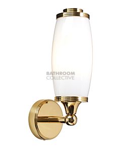 Elstead - Eliot Single Traditional Bathroom Wall Light in Polished Brass