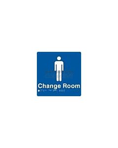 Emroware - Braille Sign Male Change Room 180mm x 180mm
