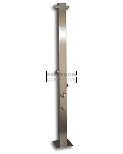 Rainware - Beach Commercial Outdoor Shower Twin Cold Water + Footwash