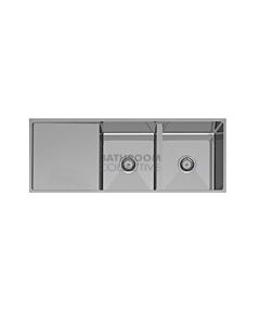 Paco Jaanson - Palermo 1140mm Double Bowl Kitchen Sink with Drainer (Top, under or flush mount)
