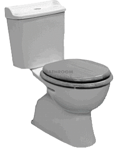 Johnson Suisse - Colonial II Close Coupled Toilet Oak Seat (S Trap 150mm)