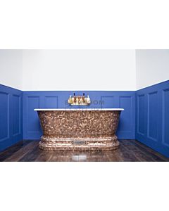Chadder - Windsor Luxury Bath with Genuine Round Copper Mosaic Exterior 1620mm (Handmade in UK)