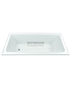 Decina - Cortez 1520mm Drop In Rectangle Bath with Tile Bead Lucite Acrylic