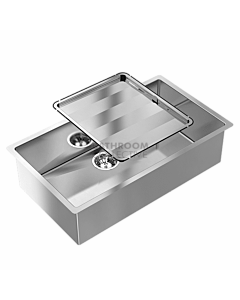 Abey - Piazza CR720 Inset/Undermount Single Bowl Kitchen Sink L770 x W445mm