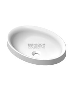 ADP - True Justice Dignity Inset Basin 500 x 370mm Solid Surface, SOLID MATTE WHITE