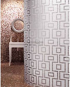 Bisazza - Modern Labirinto Oro Decorative Glass Mosaic Tiles, order unit 1.03m2