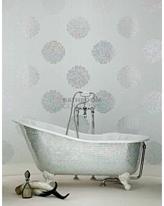 Bisazza - Modern Pois Bianchi Decorative Glass Mosaic Tiles, order unit 2.07m2