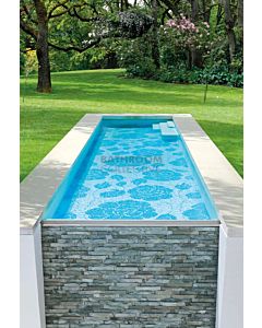 Bisazza - Pools Zante Bianco Decorative Glass Mosaic Tile, order unit 3.73m2