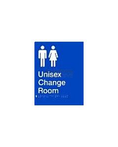 Emroware - Braille Sign Unisex Change Room 180mm x 235mm