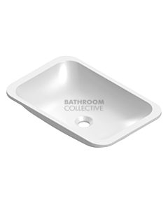 ADP - Glory Inset & Undercounter Basin 550 x 370mm Solid Surface, SOLID MATTE WHITE