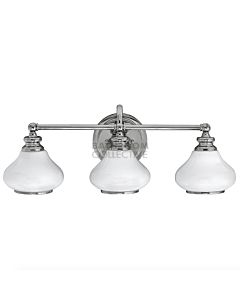 Elstead - Ainsley 3 Light Traditional Bathroom Wall Light in Polished Chrome