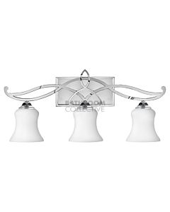 Elstead - Brooke 3 Light Traditional Bathroom Above Mirror Light in Polished Chrome